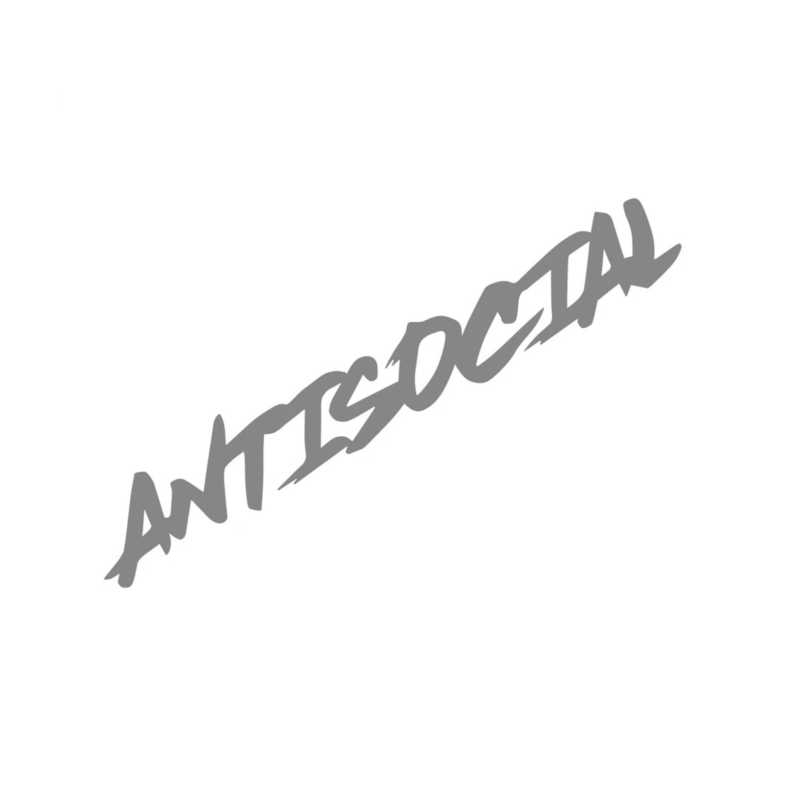 Colorful Antisocial Car Stickers Beautiful Vinyl Decal Personality Waterproof Decorative Accessories(Gray,60x9.8cm)