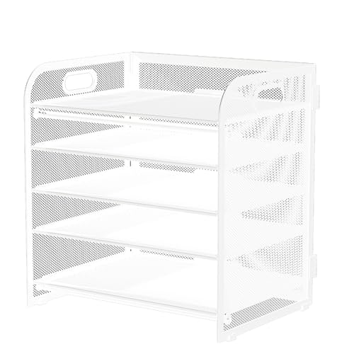 MLWSKERTY Multifunction File Letter Tray Organizers With Sliding Drawer And 2 Pen Holder Space Saving Office Desk Organizers