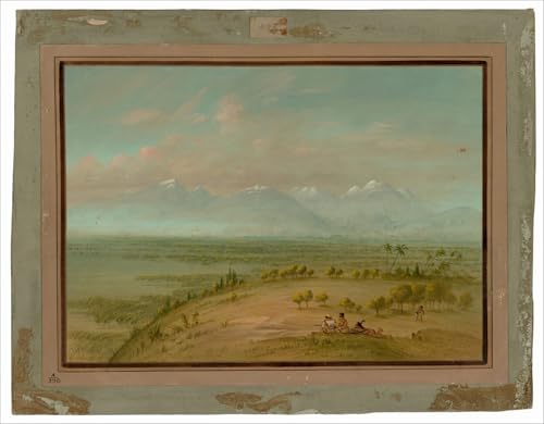 Tableau Toile Pampa del Sacramento George Catlin Poster Déco Murale Salon Chambre 60x90