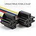 Weasch 2 Pack 48V 40/30A Car Relay Harness, 5-Pin SPDT, 12AWG Harness Sockets, Automotive Switches and Starters, for Automotive Truck Van Motorcycle Boat