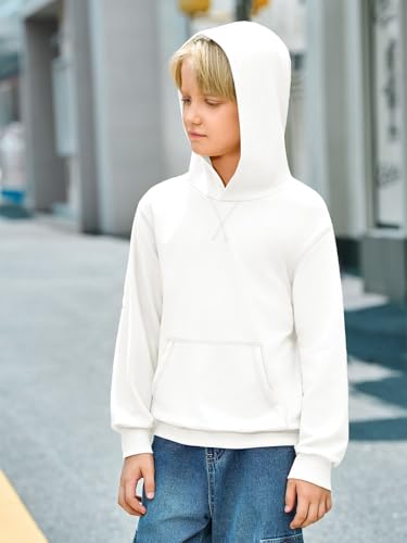 Haloumoning Boys' Fashion Hoodies Kids Long Sleeve Hooded Sweatshirts with Pocket 5-14Y3