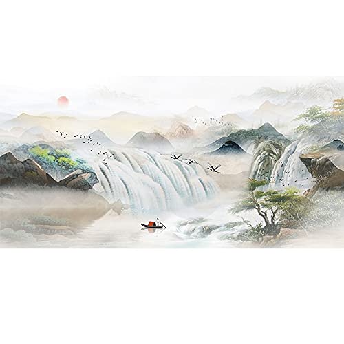 Peinture diamant 5D cascade 50x120 cm avec strass pour broderie point de croix