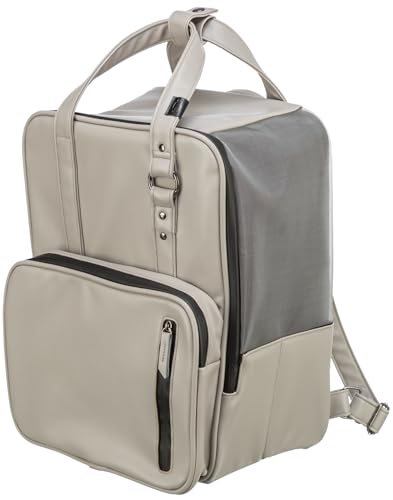 TRIXIE Hunde-Rucksack City Style - Hunderucksack bis 8kg für den Transport - Rucksack für Hunde mit Außentaschen, integrierter Kurzleine und Insektenschutz - 28832