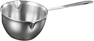 Sosoport 304 Stainless Steel Oil Heating Pot Butter Melting Bowl for Kitchen for Melting Cheese and Chocolate for Cooking and Baking
