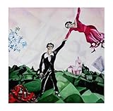 chagall quadri ebrei Design esclusivo: questa stampa artistica unica presenta l'opera 'La Passeggiata' di Marc Chagall, un artista rinomato per il suo stile cubista e colorato