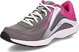 Ryka Women's Dash Pro Walking Shoe Grey/Pink 10 M