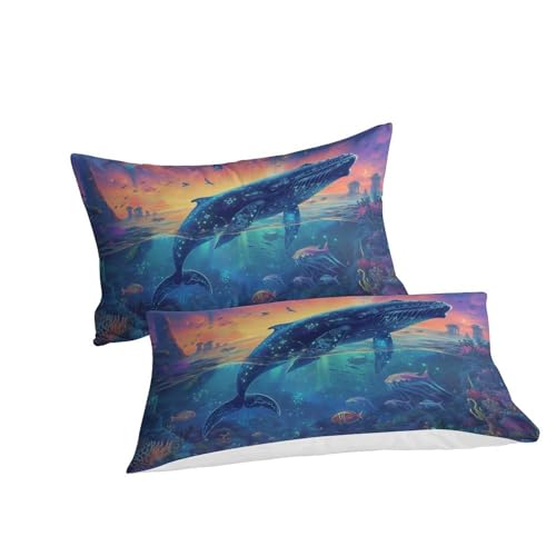 Housse de couette baleine microfibre à fermeture éclair pour en finir avec la couette qui glisse - 3