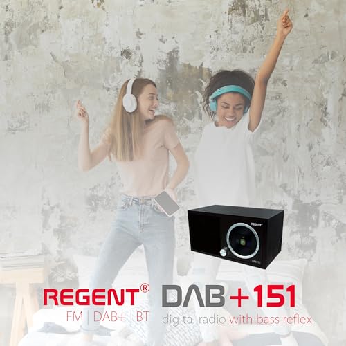 Regent DAB151 – Radio portátil Dab+/FM Bluetooth, Despertador Dab+, Recargable (Corriente/baterías), sintonizador Digital, diseño Compacto - imagen 4