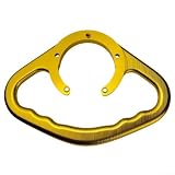 Motorrad Beifahrer Haltegriff Tankgriff für CNC-Aluminiumlegierung Rücksitz Sicherheitsgriff Sozius-Handgriff Anti-Rutsch-Tankgreifer (Gold)