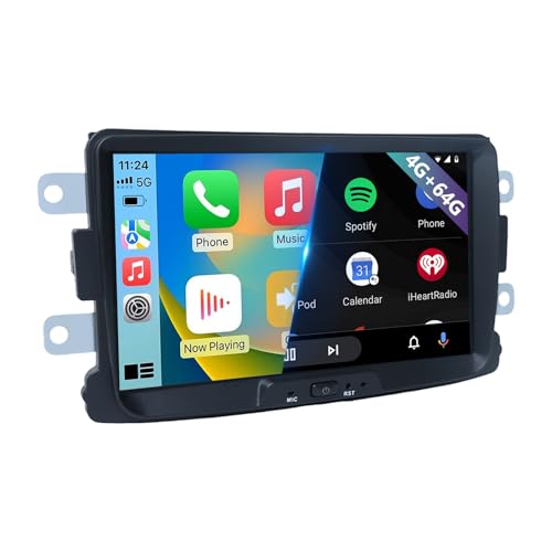 Autoradio pour Renault Dacia Duster Sandero Android Auto sans Fil GPS WiFi 4G+64G Écran Tactile