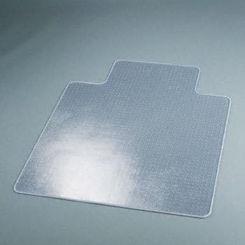 SuperMat Frequent Use Chair Mat, Medium Pile Carpet, Beveled, 45x53 w/Lip, Clear