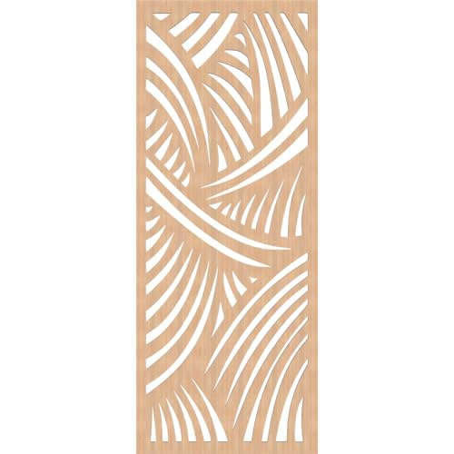 Image of Chester Decorative Pierced Fretwork Wood Wall Panels, 21 3 /8 inchW x 54 3 /8 inchH x 3 /8 inchT, Hickory