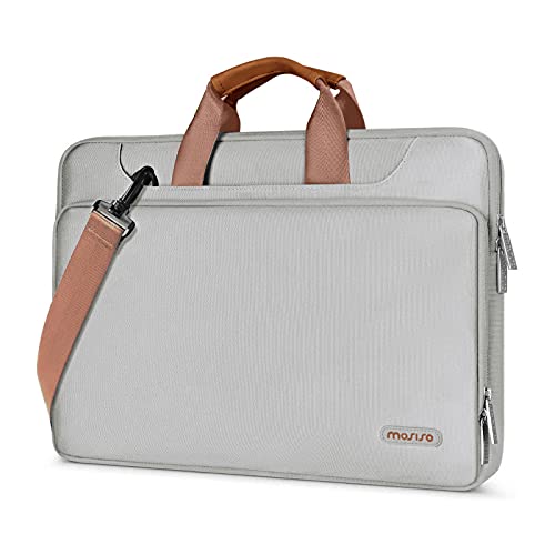 Best Cyber Monday 🔥 MOSISO 360 Protective Laptop Shoulder Bag Compatible with MacBook Pro 16 inch A2141/Pro Retina A1398, 15-15.6 inch Notebook, Briefcase Sleeve with Back Trolley Belt, Gray One-Day Sale: Up to 70% Off MOSISO 360 Protective Laptop Shoulder Bag Compatible with MacBook Pro 16 inch A2141/Pro Retina A1398, 15-15.6 inch Notebook, Briefcase Sleeve with Back Trolley Belt, Gray
