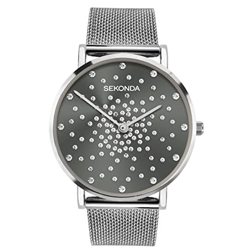 Montre quartz Sekonda Celeste pour femme avec bracelet en maille milanaise acier 36mm