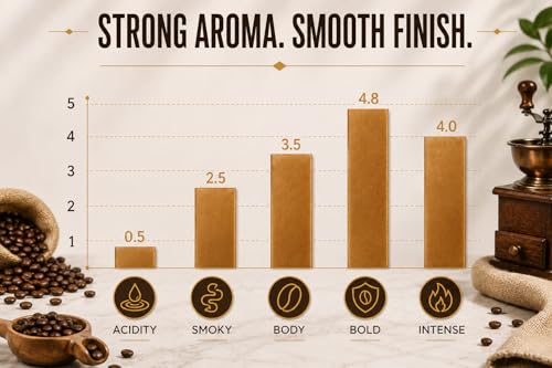 Image of Zupreme Premium Coffee Intenso 100% Robusta, Dark Roast Coffee Beans, Bold High Caffeine Full Bodied, Whole Bean, 500 Grams