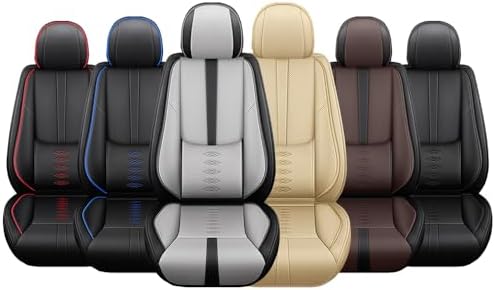 Miniatura 6 de Fundas de asiento de automóvil para Nissan Altima 2001-2024, 2025, juego de fundas de asiento delantero de cuero, compatibles con bolsas de aire,