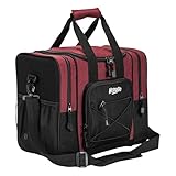 HEDUGO Bowlingballtasche – Einzelball-Tragetasche mit Schaumstoffkissen und gepolstertem Gurt für Damen und Herren – passend für Bowlingschuhe bis Herrengröße 42 und Zubehör