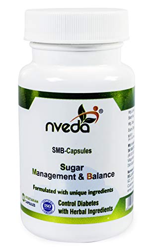 Nveda SMB Capsules for Sugar Management & Balance (60 capsules) Ayurvedic Formulation Nveda SMB Capsules for Sugar Management & Balance (60 capsules) Ayurvedic Formulation