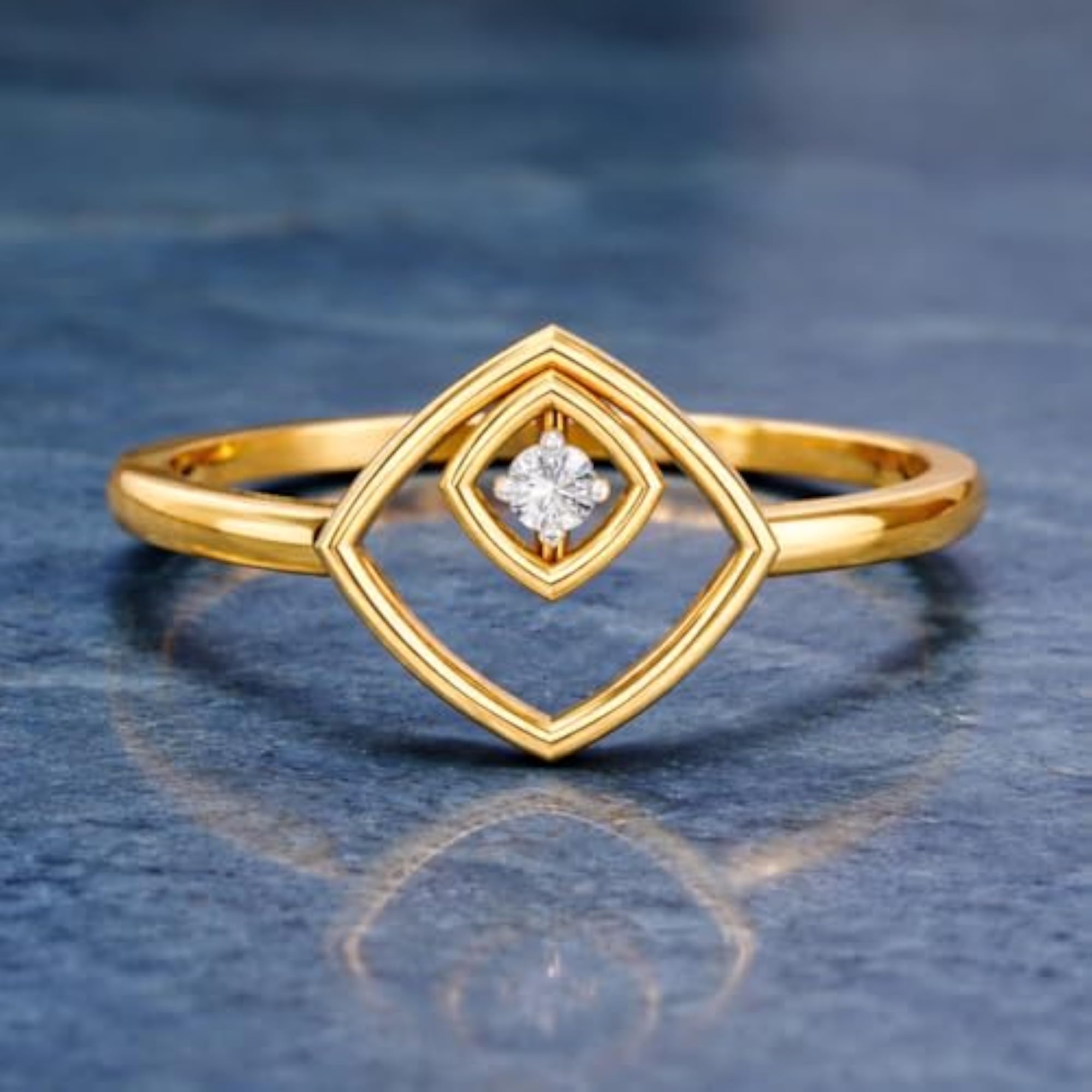 Women's Lab Grown Diamond 0.02ct 925 Silver Ring