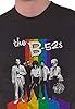 B52's T Shirt Rainbow Stripes Band Logo Official Mens Black S #3