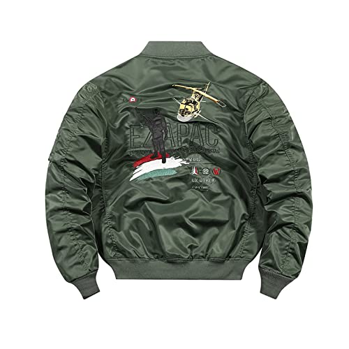 Men's Flight Jacket Fashion Embroidered Baseball Suit Men's Casual air Force Flight Suit3