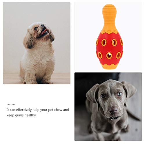 TEHAUX Brinquedo de borracha para animais de estimação, resistente a mordidas, de borracha, para squ