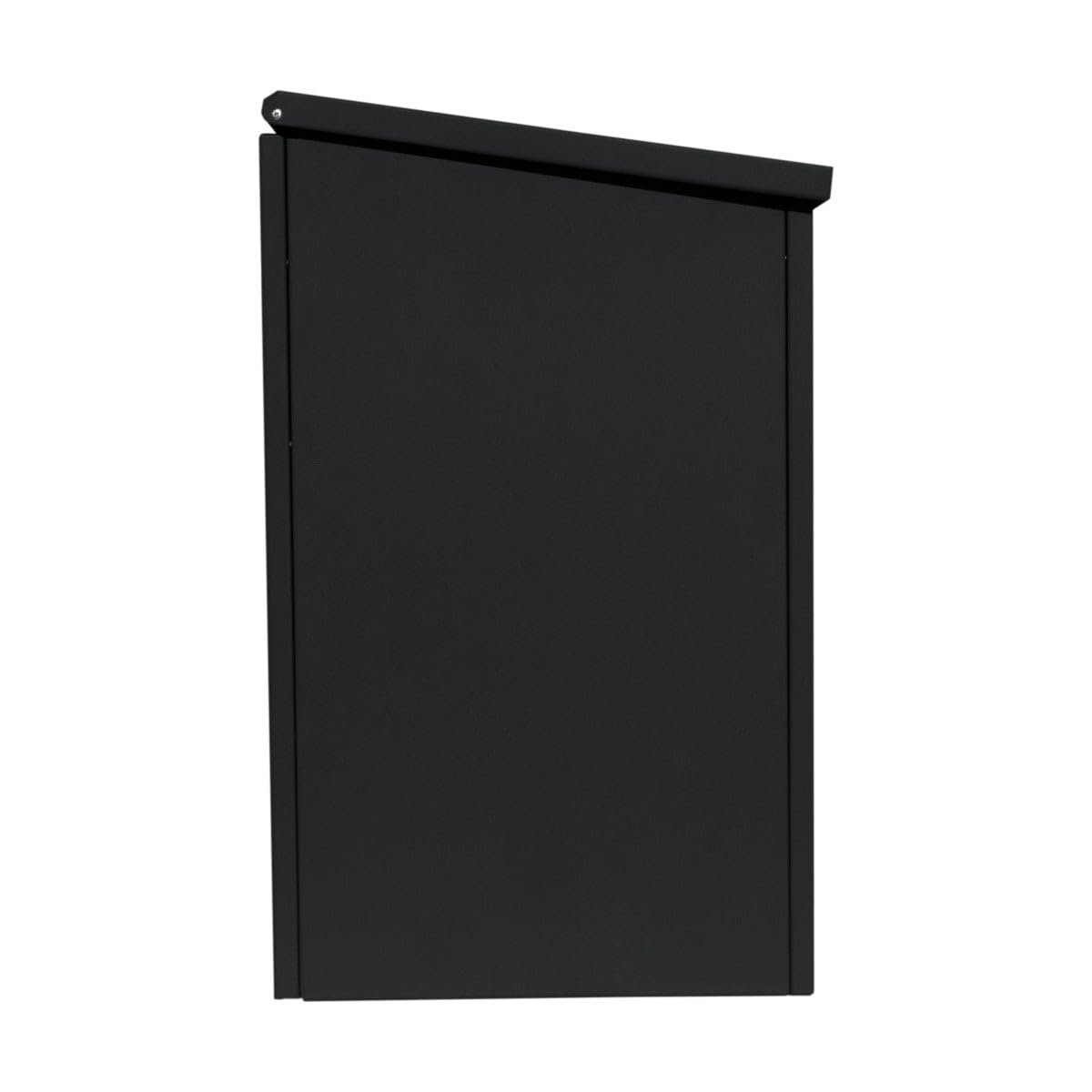 Buzón de Correos Negro Antirrobo de Pared Exterior Caja para Entrega de Cartas Paquetes Código de Barras Escaneable para Servicio Postal/Mensajeros, Cerradura con llave, 2 llaves+Destornillador GRATIS