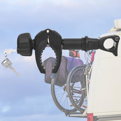 Support de vélo, bras de maintien de cadre pour 1er vélo, fixation de porte-vélo, fermeture sûre et antivol lors des voyages.