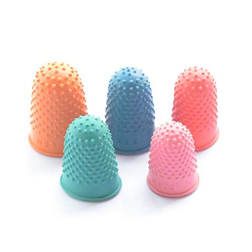STOBOK Dedo De Silicone Protetores de Dedo Pontas Do Dedo de Borracha Pads Grips Dedo Mangas Dedo De
