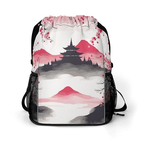 Sac à dos léger Mount Fuji cerise pour soulager vos épaules au sport