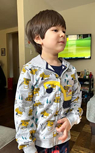 image for Akyzic Toddler Jacket Truck Sweatshirt Hooded Baby Boys Winter Coat Th