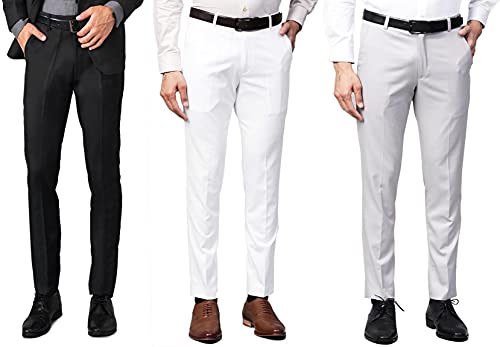Image of Men's Regular Fit Formal Trousers Combo