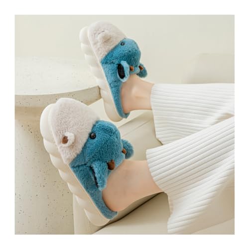 Baiyuruodie Women's & Men's Animal Slippers - Hippopotamus Design, Slip Resistant & Warm2