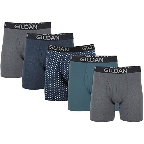 Image of Gildan Men's Cotton Stretch Boxer Briefs, Multipack