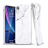 ESR Marble Case for iPhone XR, Slim Soft Flexible TPU Marble Pattern Cover for The iPhone XR 6.1'' (Released in 2018), White Sierra
