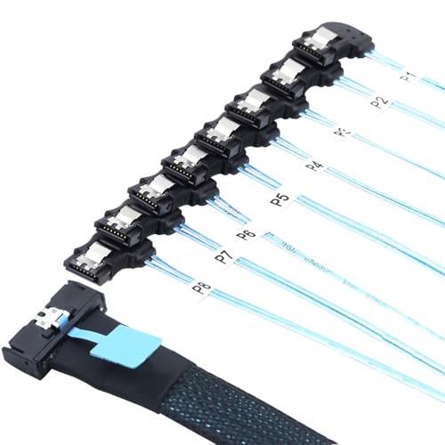 Cable convertidor MCIO PCIe Slimline SFF-8654 0.5m miniatura 4