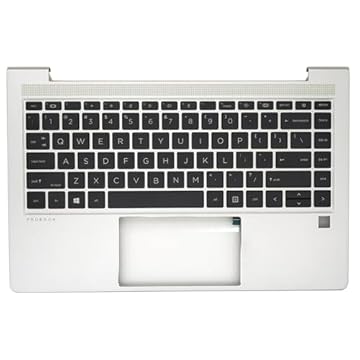 Jxjslp Novo caderno de substituição para HP Probook 440 G8 445 G8 14'' Layout EUA Layout capa superior com teclado não retroiluminado conjunto M23770-001 prata