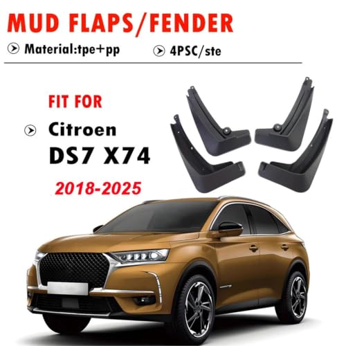 Garde-boue Citroën DS7 X74 de qualité supérieure noire mate - 2