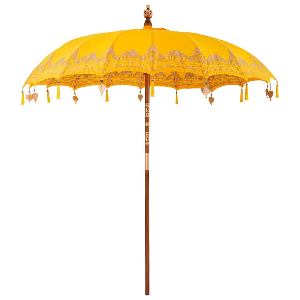 Sombrilla balinesa de 215 cm ideal para proteger del sol con estilo tropical
