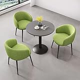 【Fácil de instalar y mantener】Este conjunto de mesa y silla está diseñado para ser sencillo y fácil de montar, con instrucciones claras incluidas. La superficie de cuero de la mesa y las sillas es fácil de limpiar y mantener, lo que hace que el mantenimiento sea fácil y conveniente.