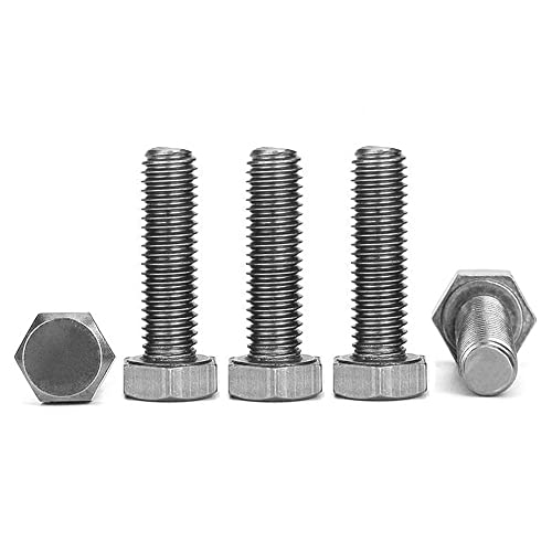 Image of Manloney LLC Universal Screws M9 Hex Head Cap Bolts 1.5mm Pitch Fine Thread 9mm Stainless Steel Screw Bolt (M9-1.5 x 30mm)