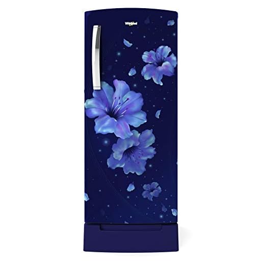 Whirlpool 200 L 4 Star Inverter Direct-Cool Single Door Refrigerator (215 ICEMAGIC PRO ROY 4S INV, Sapphire Hibiscus) with Base Drawer