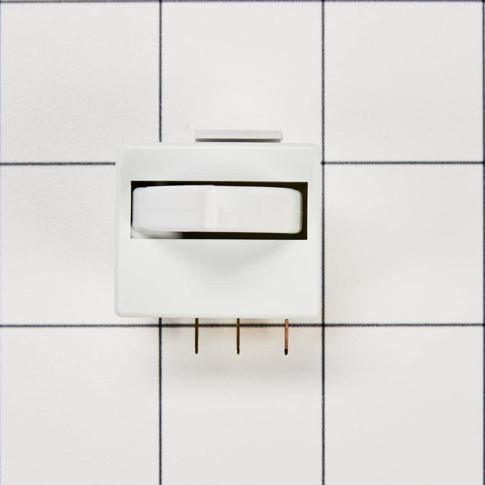 Whirlpool W11396033 Genuine OEM SxS Refrigerator Light Switch Kit Replacement Part - Replaces 12002646, 12466101, 12466103, 12466105, and more