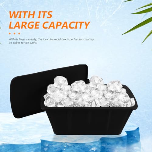 Molde de silicona grande para cubitos de hielo con tapa 3L miniatura 3