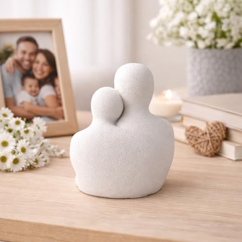 Image of CraftVatika Abstract Family Figurine Showpiece for Home Decor,Modern Couple with Kids Statue for Living Room, Bedroom,Office Table Decoration,Gift for Family,Anniversary,Housewarming,Mother's Day