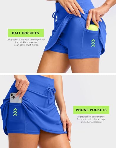 Soothfeel Tennis Skirts for Women High Waisted Golf Skirt Pickleball Running Casual Athletic Skorts for Woman with Pockets4