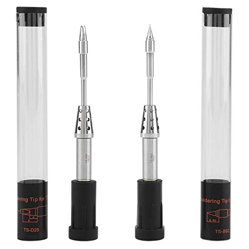 Original TS-D25 and TS-B02 Soldering Iron Tip - Pluggable Soldering Iron Tips Replacement Solder Bit for TS80 TS80P Mini USB Digital Soldering Iron - Outdoor Soldering Iron Kit