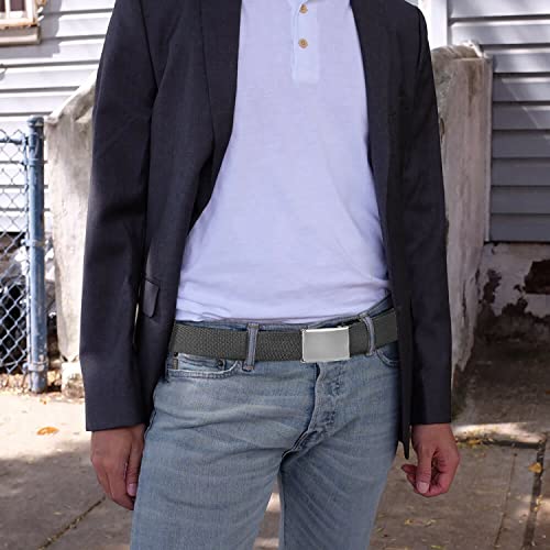 Image of Falari Canvas Web Belt Fully Adjustable Cut to Fit Golf Belt Flip Top Buckle