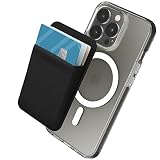 Sinjimoru Stretchy Magnetic Phone Wallet, Magnetic Card Holder for Back of Phone as Phone Wallet Sti