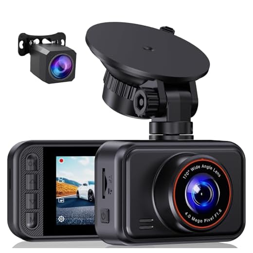 Dash Cam Front and Rear for Cars, 2.5K+1080P Dual Camera with 2" Screen